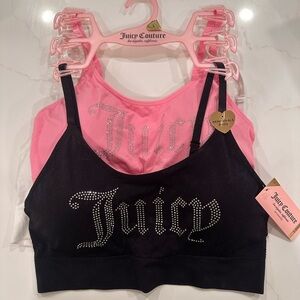 Juicy Couture 3 Bra Set: Black, Pink, White